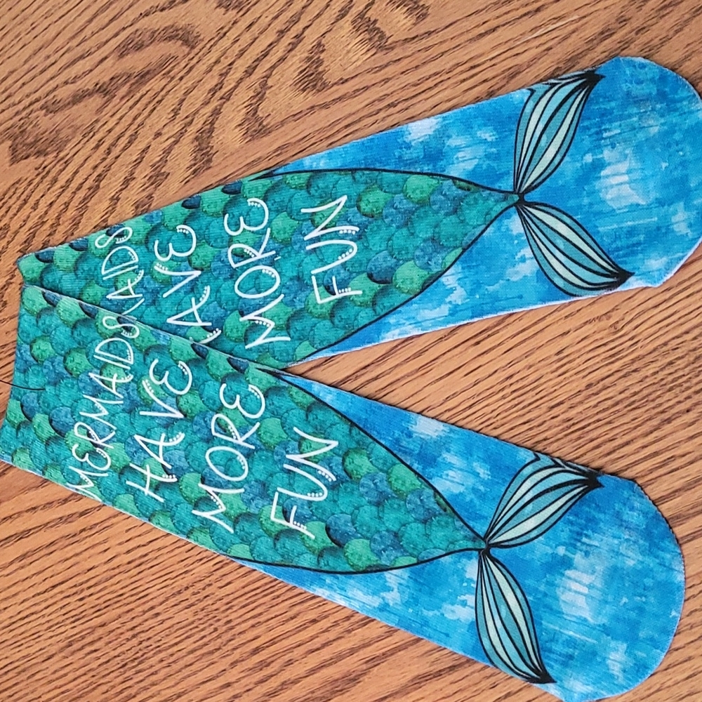 Mermaids have more fun girl's socks NWT